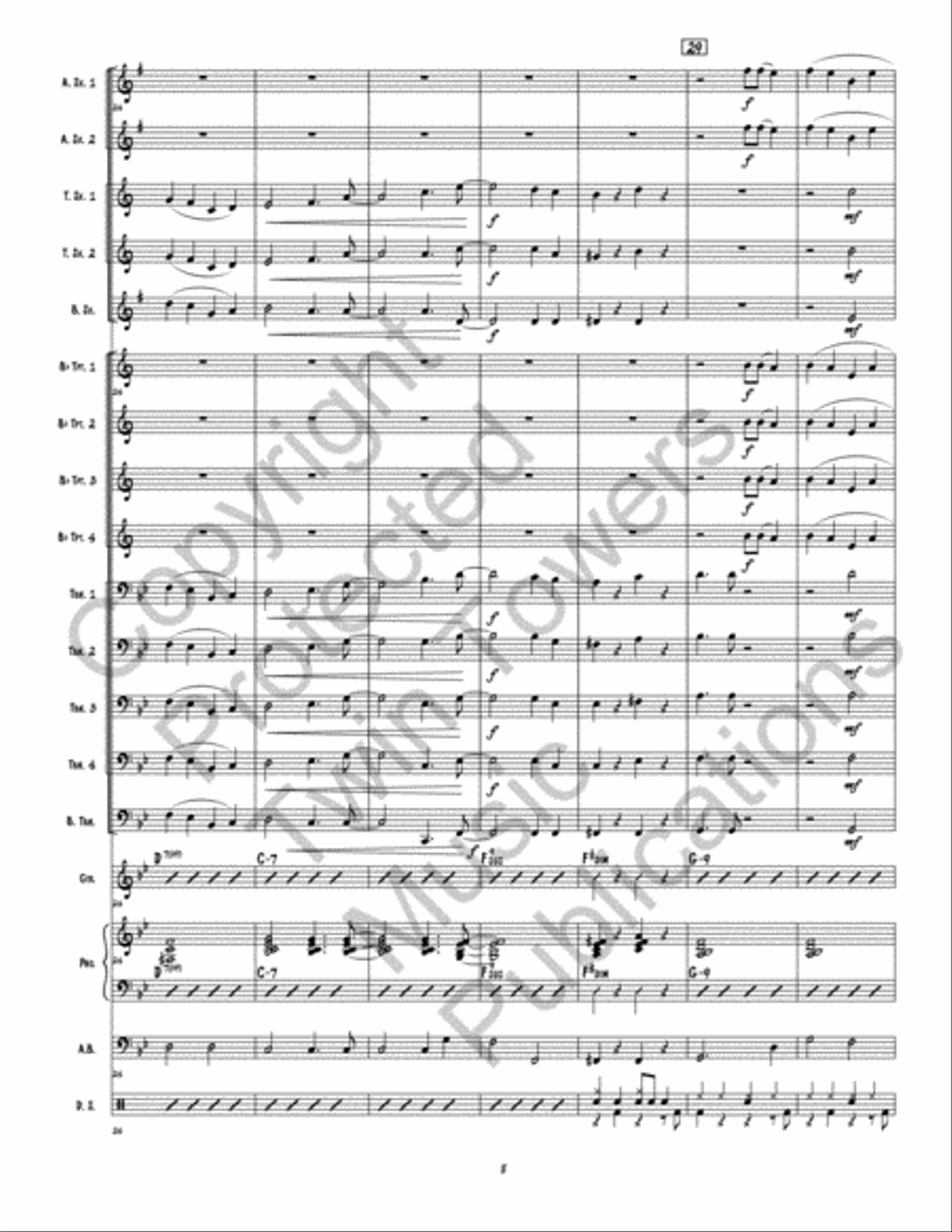 Caramel Macchiato Caramel Macchiato Jazz Ensemble scores gallery preview page 6