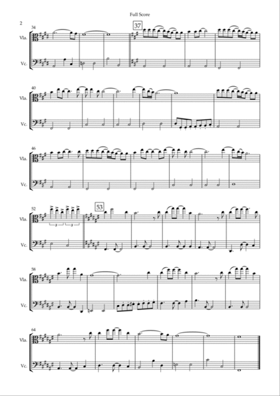 You'll Be In My Heart String Duet scores gallery preview page 2