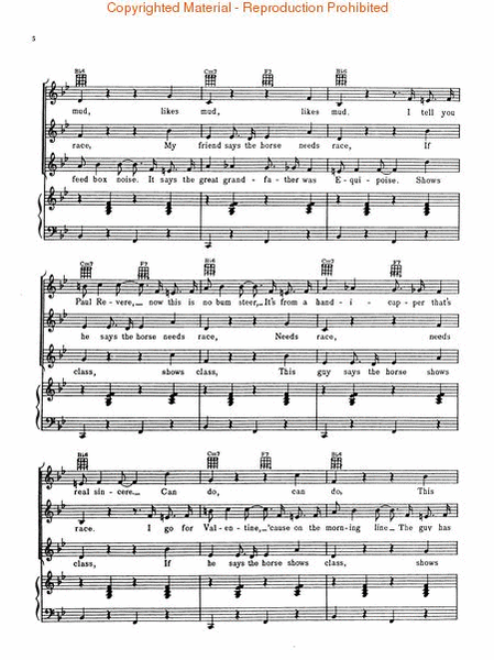 Fugue for Tinhorns (From Guys And Dolls)