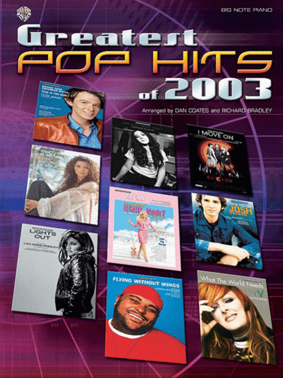 Greatest Pop Hits of 2003 Easy Piano scores gallery preview page 1