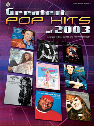 Book cover for Greatest Pop Hits of 2003