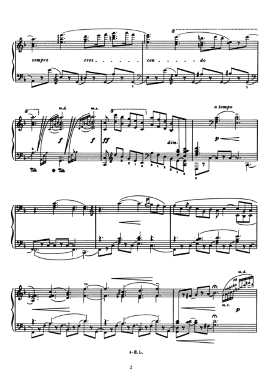 Barcarola Op. 10 Barcarola Op. 10 Piano Solo scores gallery preview page 4