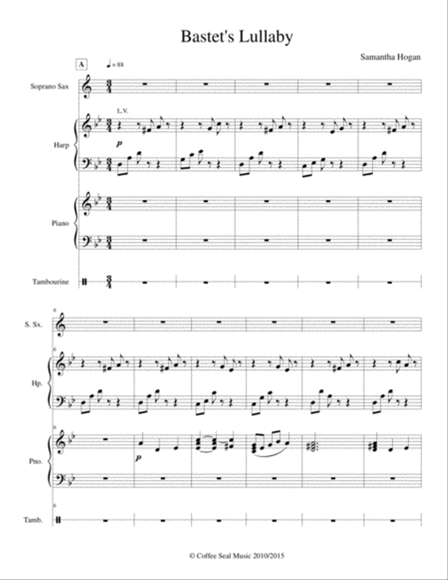Bastet's Lullaby School and Community scores gallery preview page 3