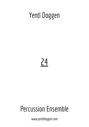 Book cover for 24 for Percussion Ensemble - Score Only