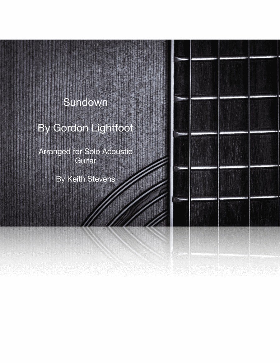 Sundown Electric Guitar scores gallery preview page 1
