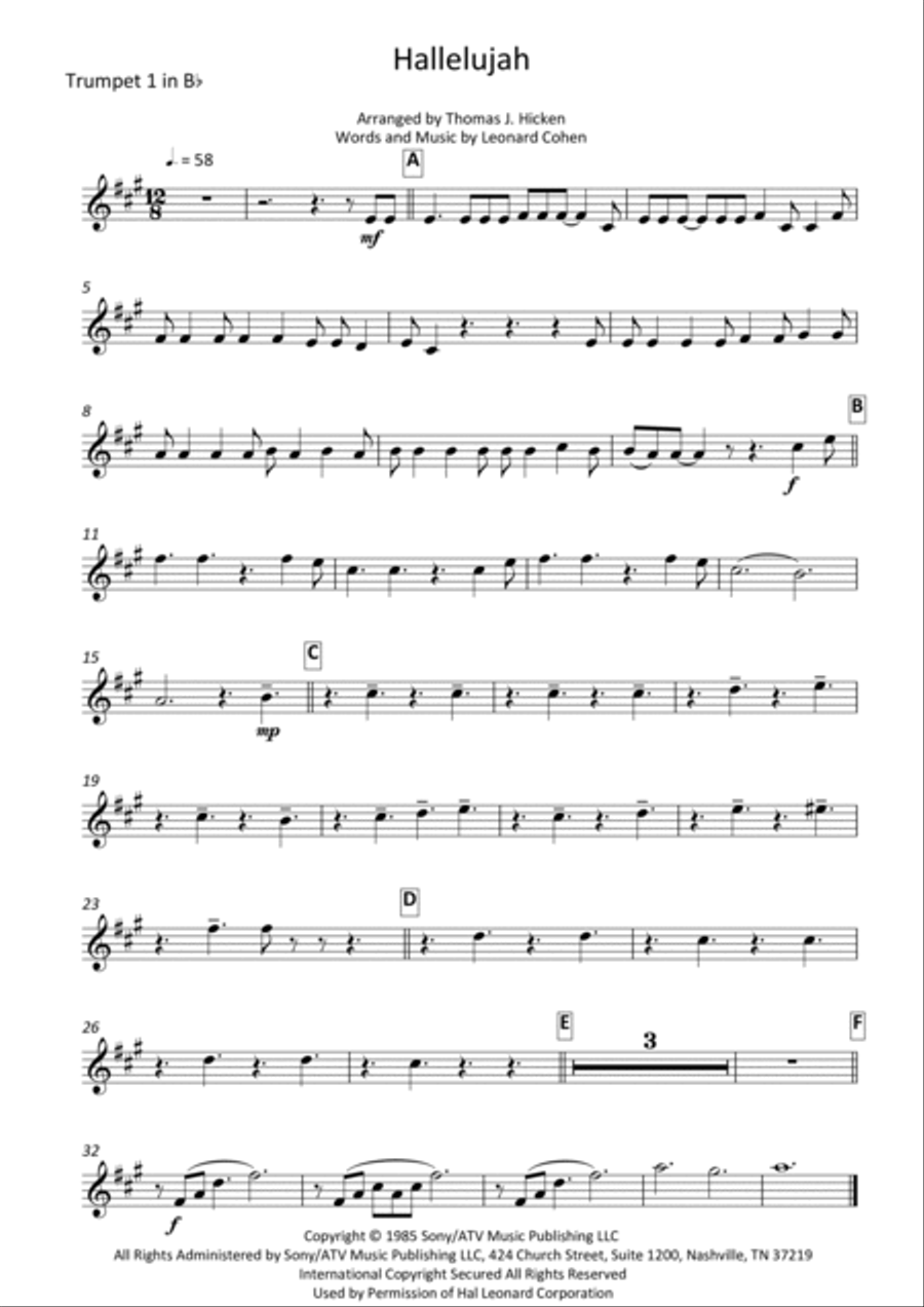 Hallelujah Hallelujah Brass Ensemble scores gallery preview page 6