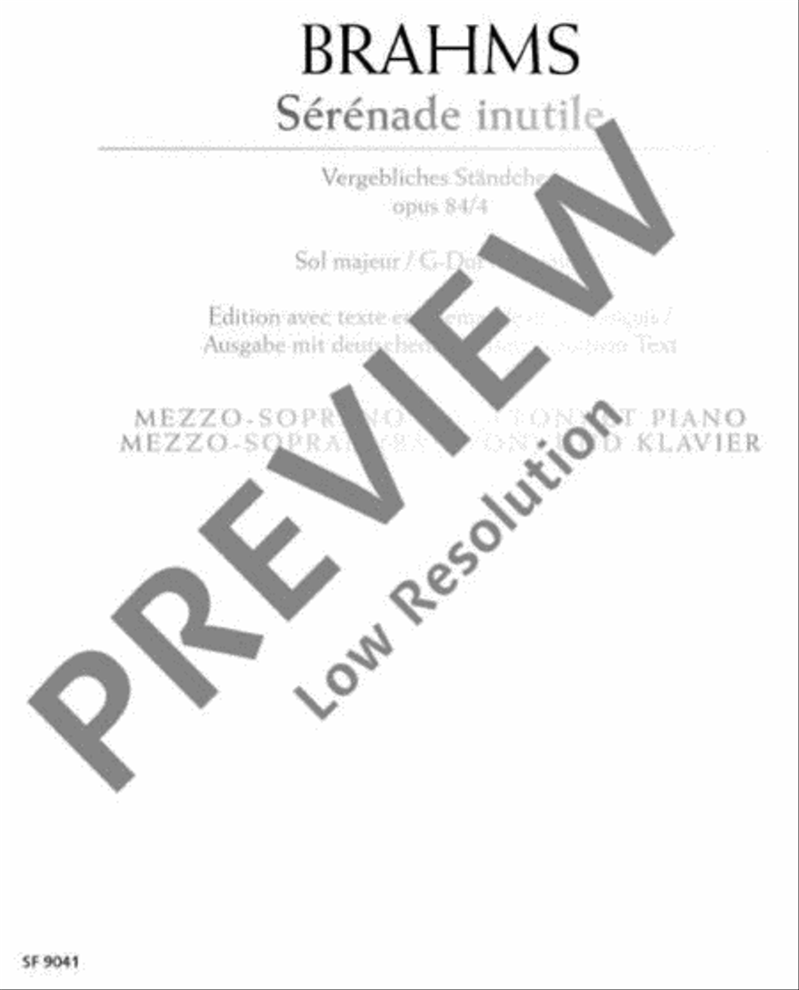 Serenade interlute G major Baritone Horn scores gallery preview page 2