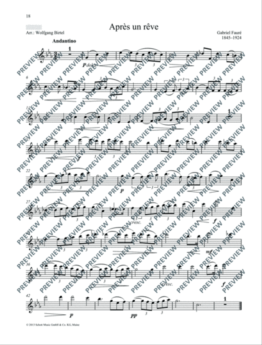 Classical Highlights for Flute Flute Solo scores gallery preview page 19
