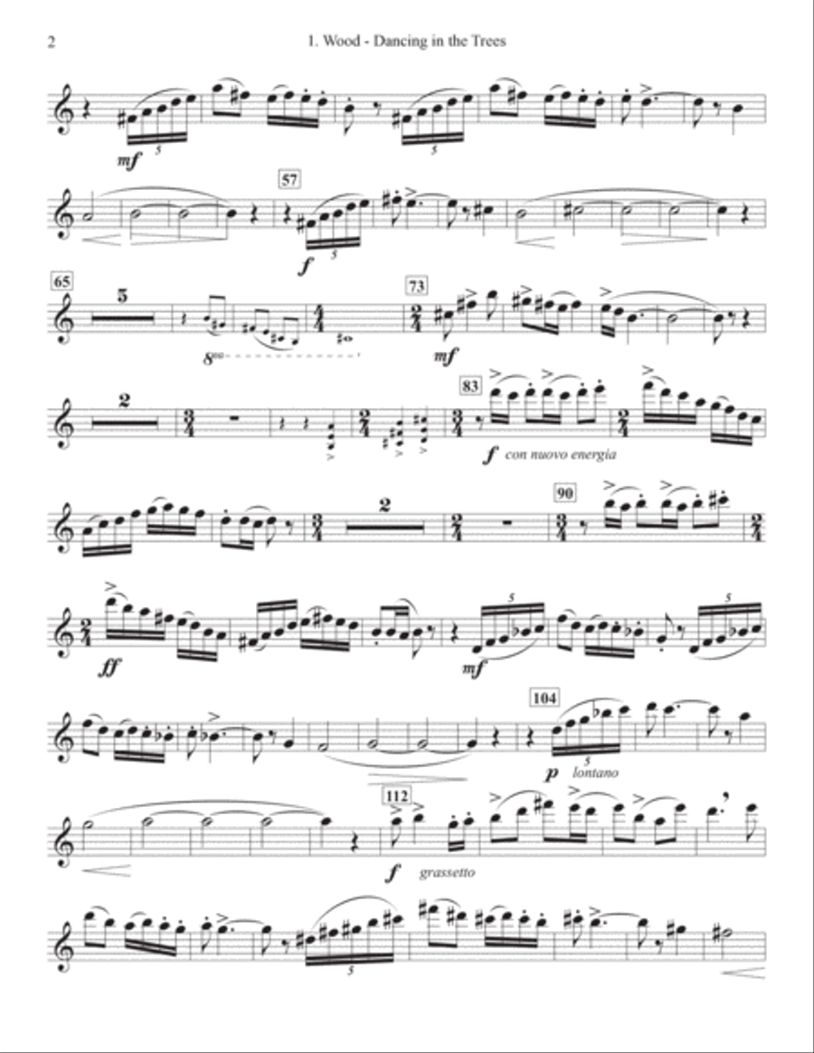 Wu Xing - Sonata for Five Elements (alto saxophone and piano) Alto Saxophone scores gallery preview page 6