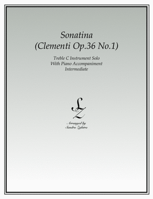 Sonatina-Clementi (Op. 36, No. 1) (treble C instrument solo)
