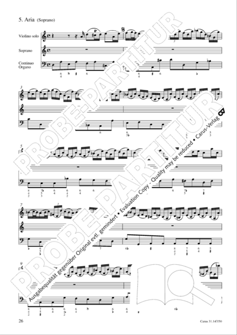 Heart and mouth and thought and action (Herz und Mund und Tat und Leben) (Herz und Mund und Tat und Leben) 4-Part scores gallery preview page 27