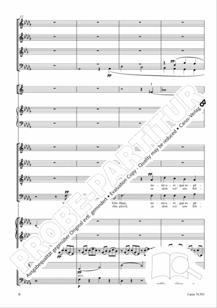 Cantique de Jean Racine (Lobgesang des Jean Racine) 4-Part scores gallery preview page 7