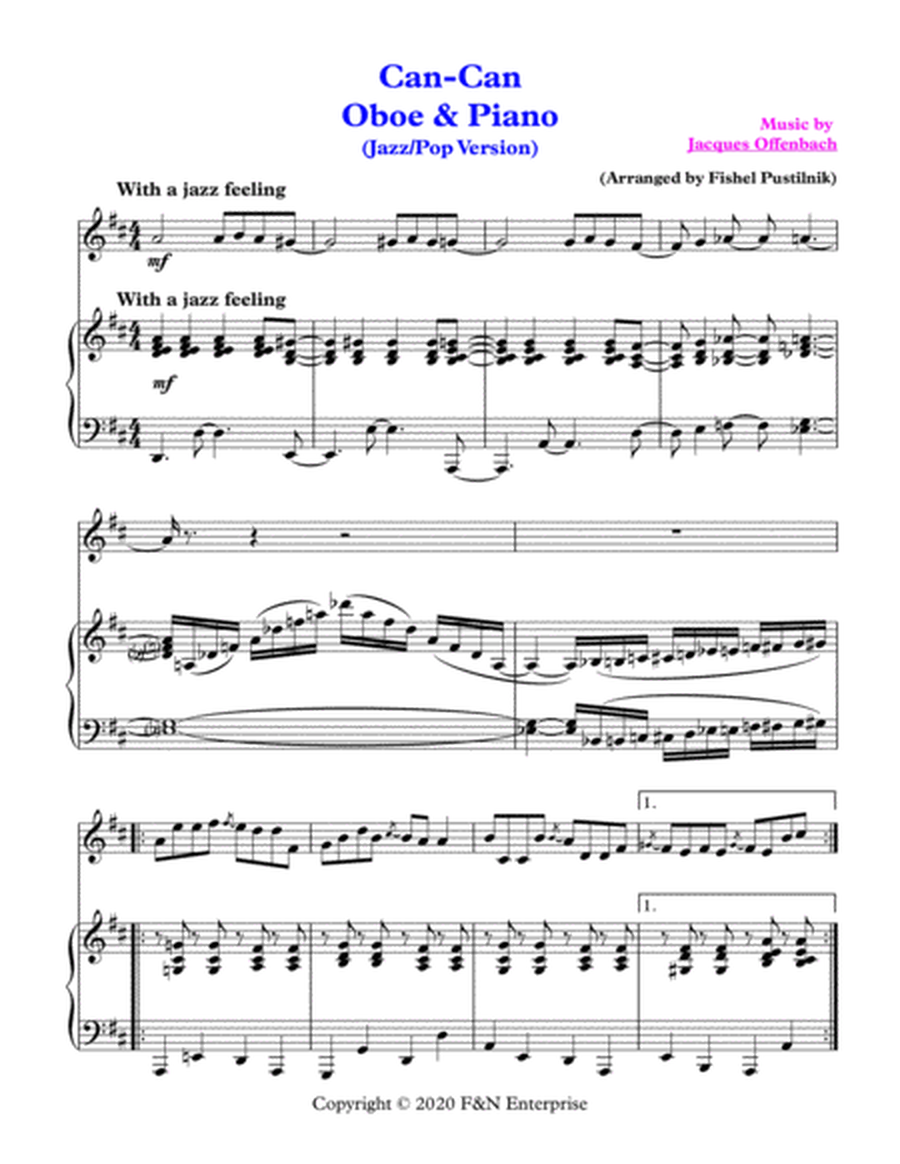 "Can-Can" (Jazz/Pop Version) for Oboe and Piano-Video image number null