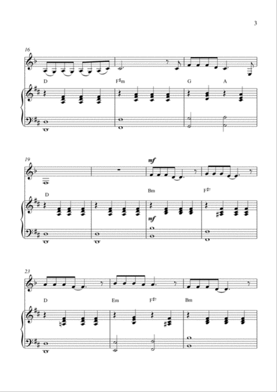 Amarantine Clarinet Solo scores gallery preview page 3