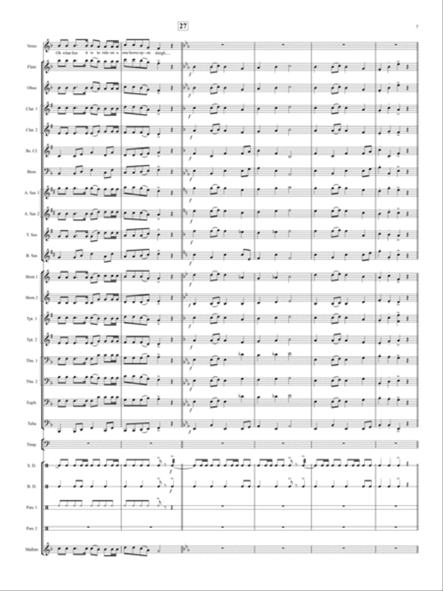 Sing Along With Santa! Concert Band scores gallery preview page 6