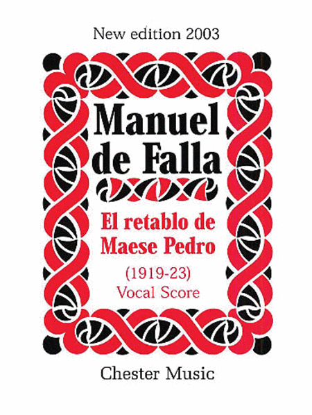 El Retablo De Mases Pedro (Vocal Score)