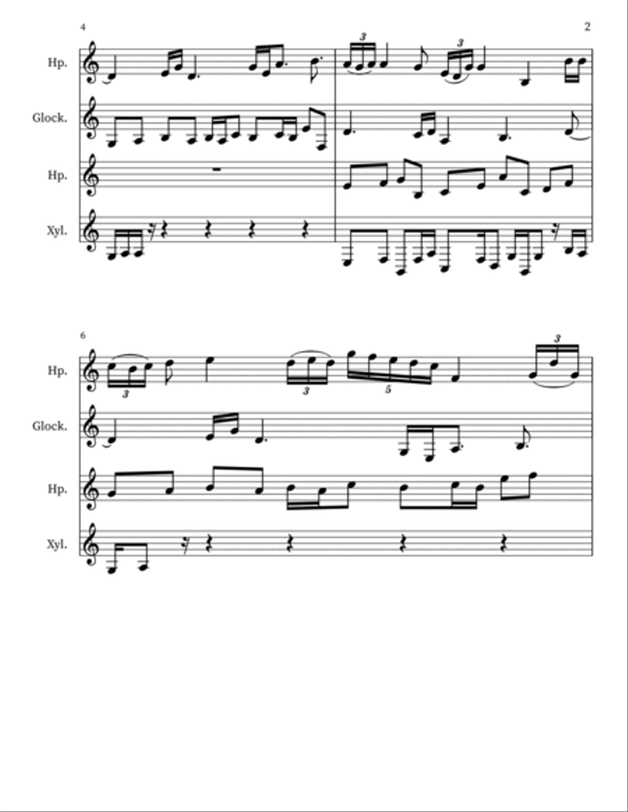 Confection 12 Percussion scores gallery preview page 2