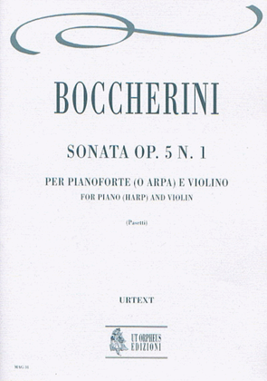 Book cover for Sonata Op. 5 No. 1 for Piano (Harp) and Violin
