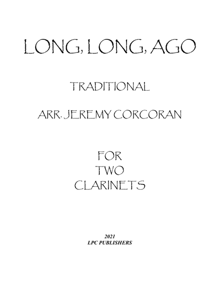 Long Long Ago for Two Clarinets image number null