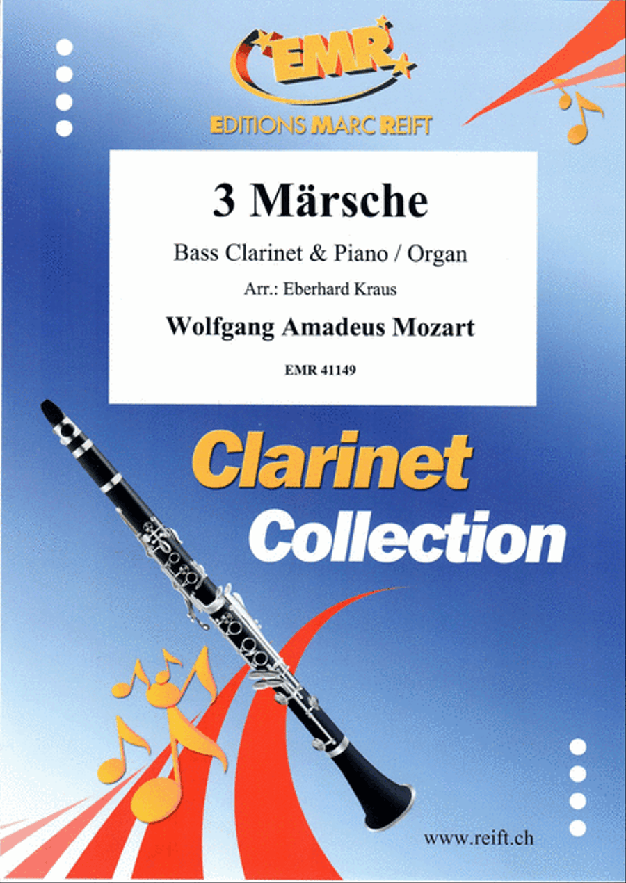 3 Marsche 3 Marsche Bass Clarinet scores gallery preview page 1