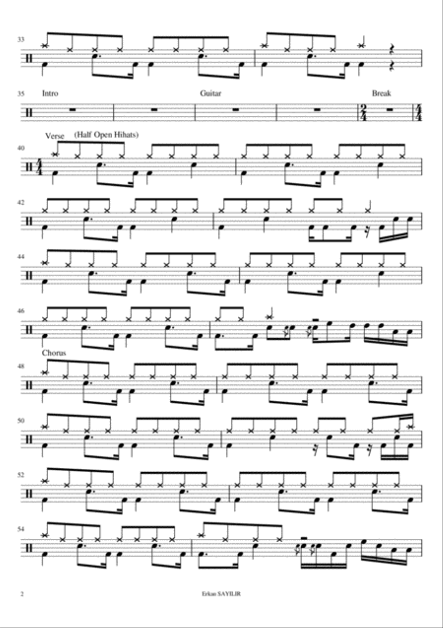 Still Loving You Drum Set scores gallery preview page 2