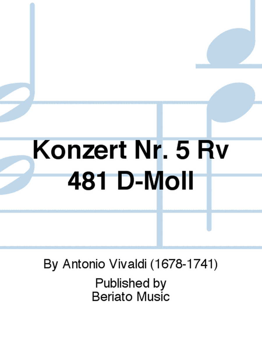 Konzert Nr. 5 Rv 481 D-Moll