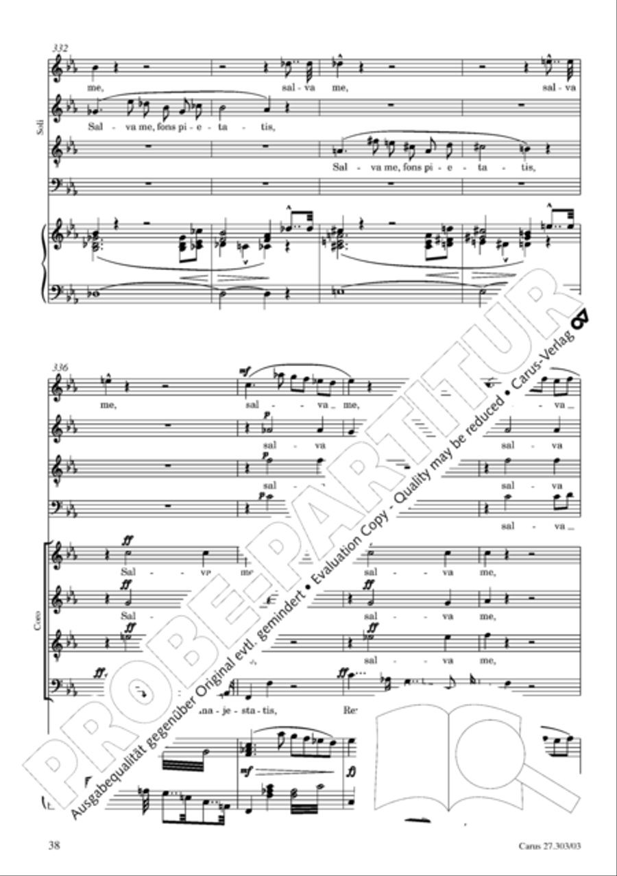Messa da Requiem 4-Part scores gallery preview page 39