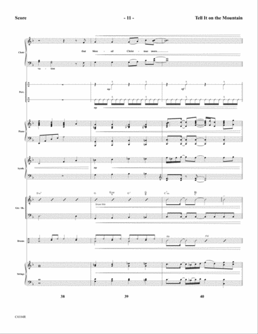 Tell It On the Mountain Choir scores gallery preview page 13