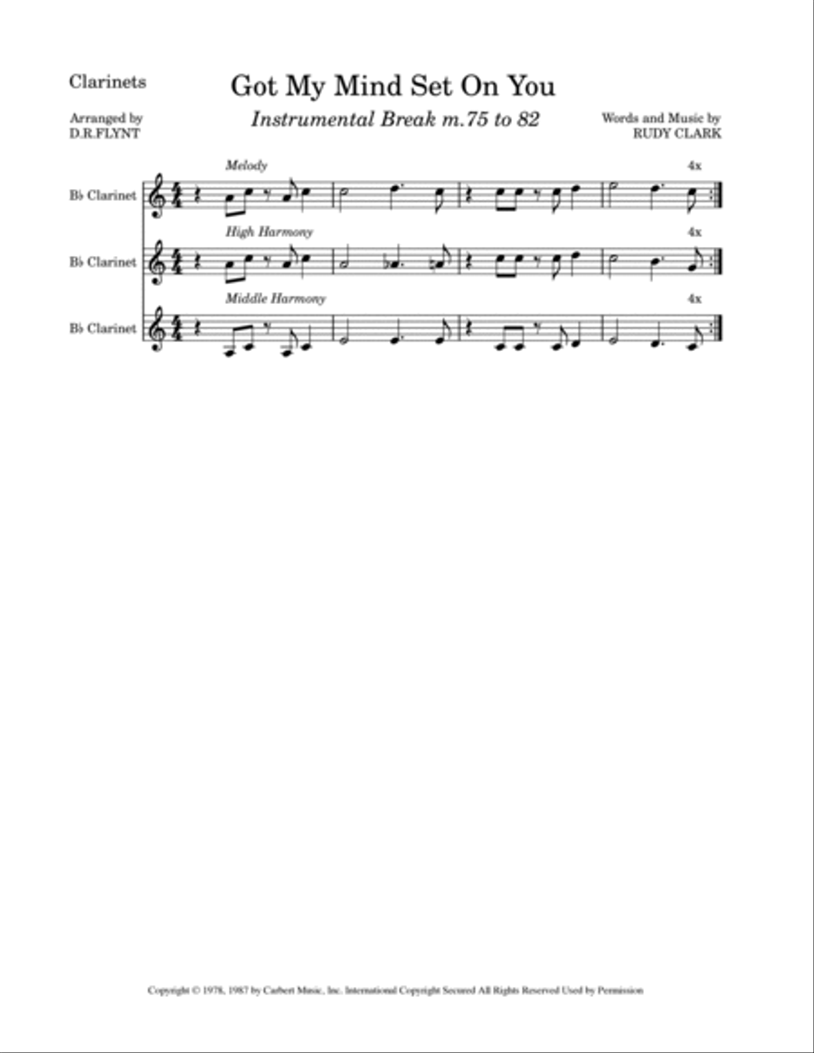 Got My Mind Set On You Got My Mind Set On You Concert Band scores gallery preview page 3