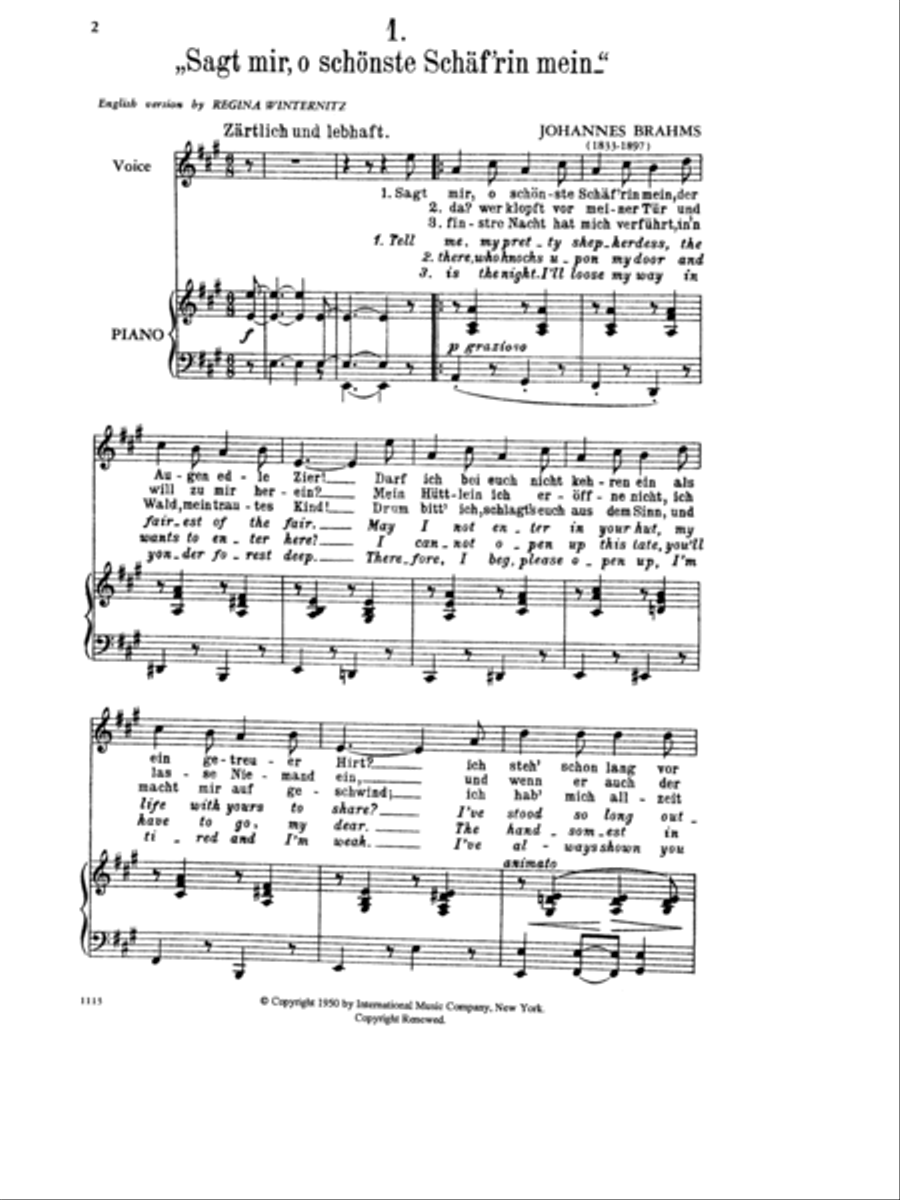42 Folk Songs (G. & E.): Volume I Low Low Voice scores gallery preview page 2
