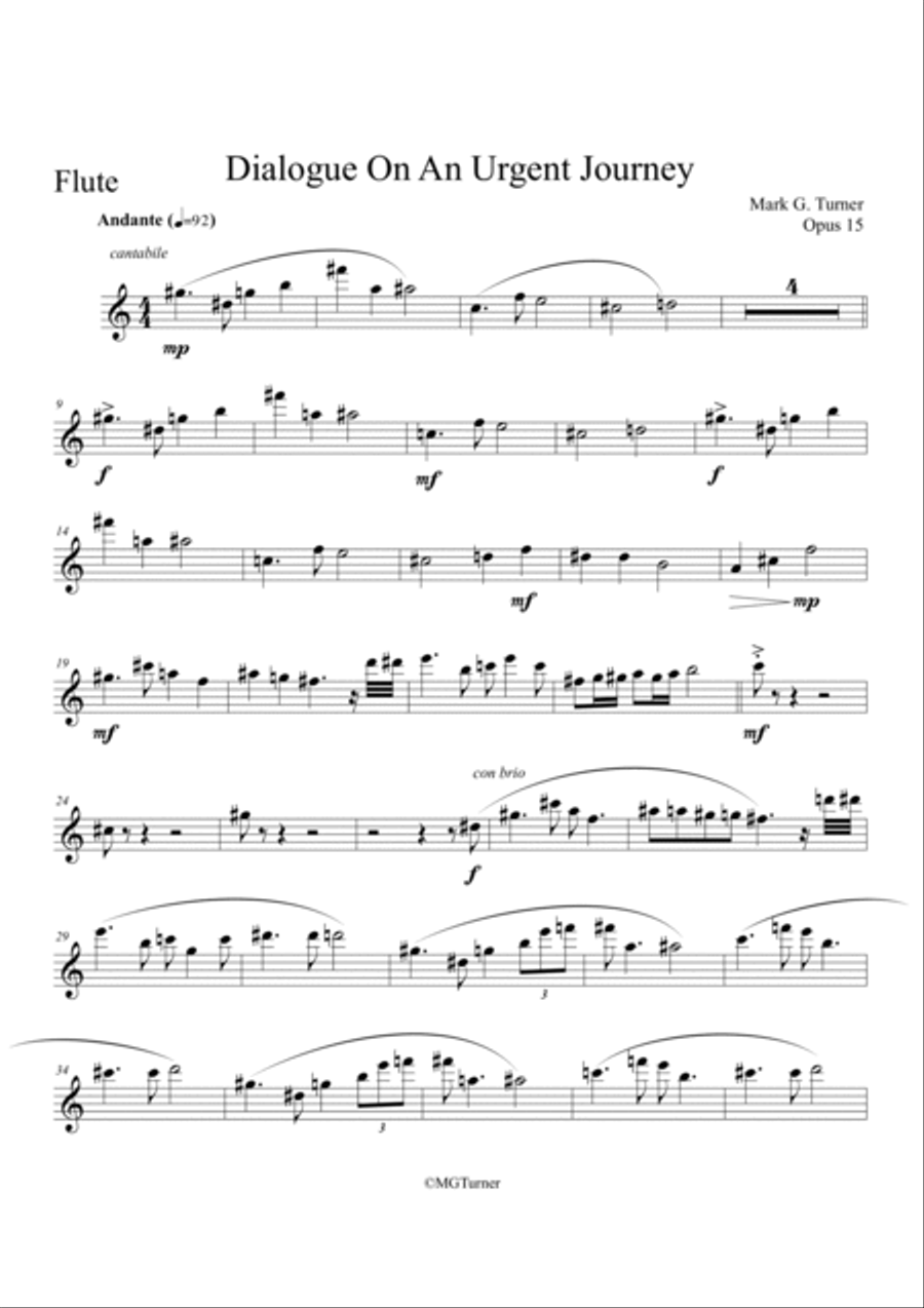 Dialogue On An Urgent Journey Percussion Ensemble scores gallery preview page 2