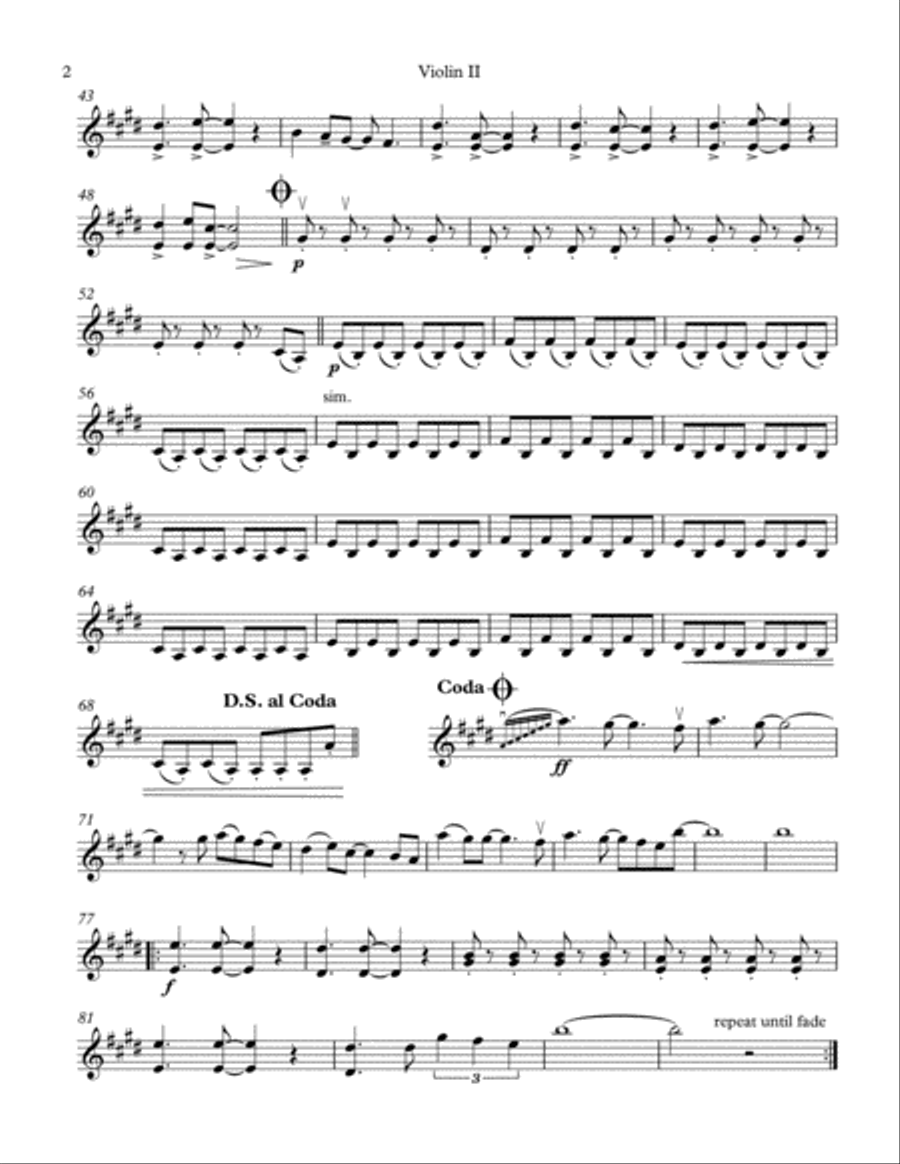 Don't Stop Believin' String Quartet scores gallery preview page 4