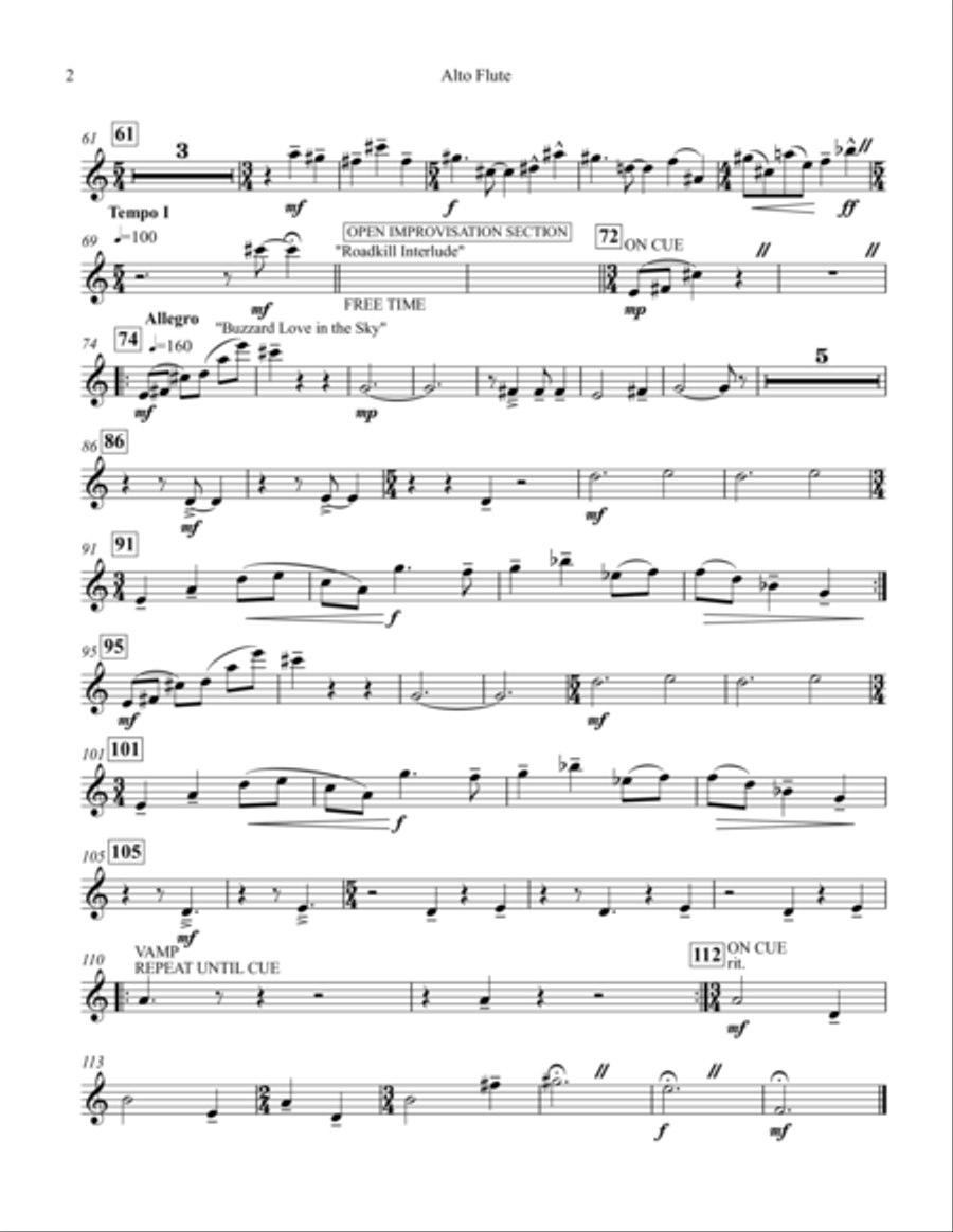 Buzzards In Love Parts Concert Band scores gallery preview page 4