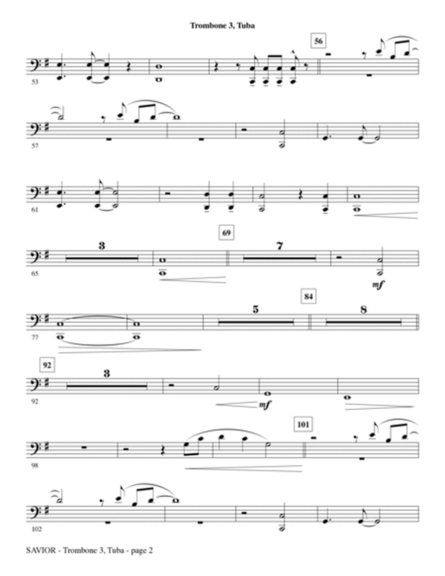 Savior - Trombone 3/Tuba
