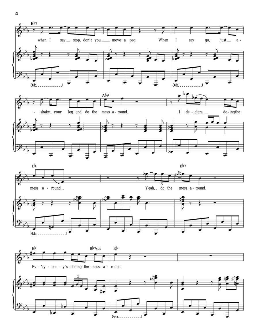 Mess Around Piano scores gallery preview page 4