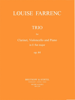 Book cover for Trio in E flat major Op. 44