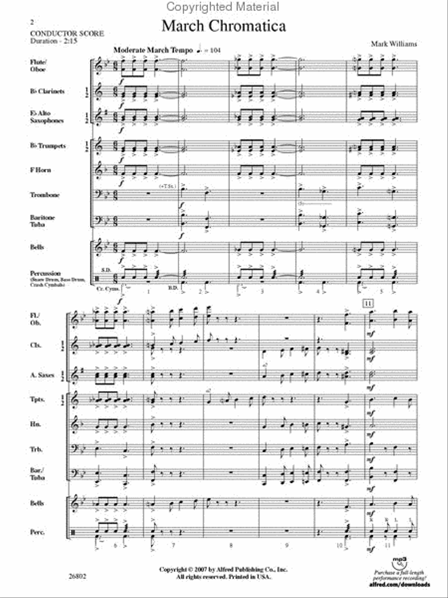 March Chromatica March Chromatica Concert Band scores gallery preview page 2