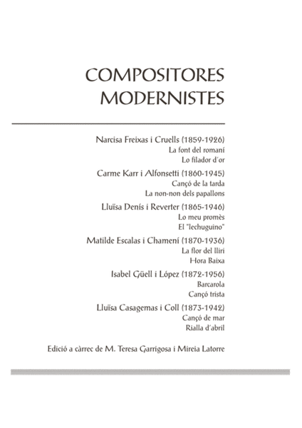 Compositores modernistes