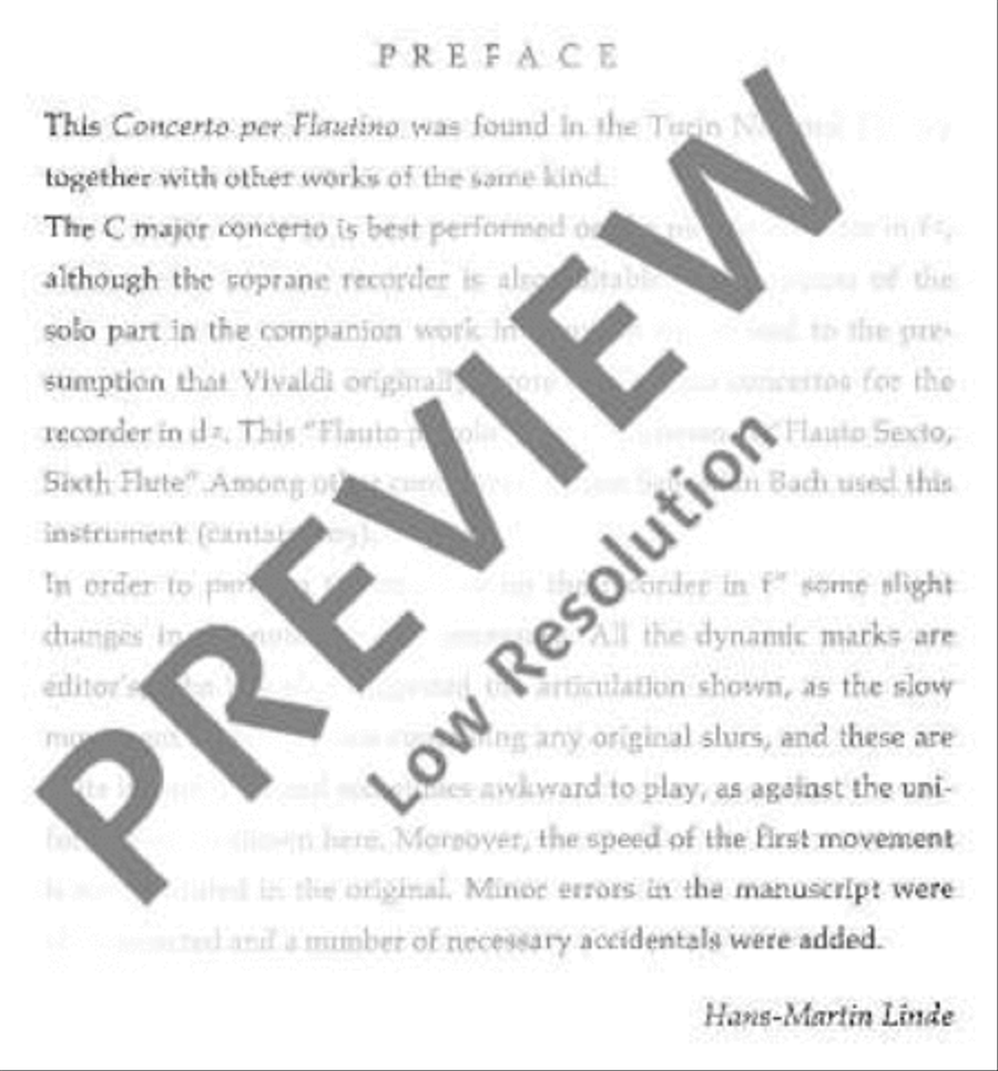 Concerto C major Piccolo scores gallery preview page 6