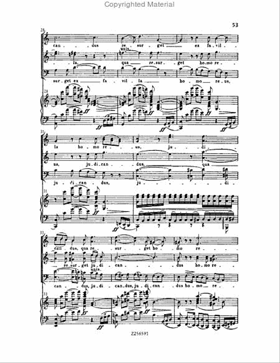 Grande Messe du Morts, H 75 Choir scores gallery preview page 53