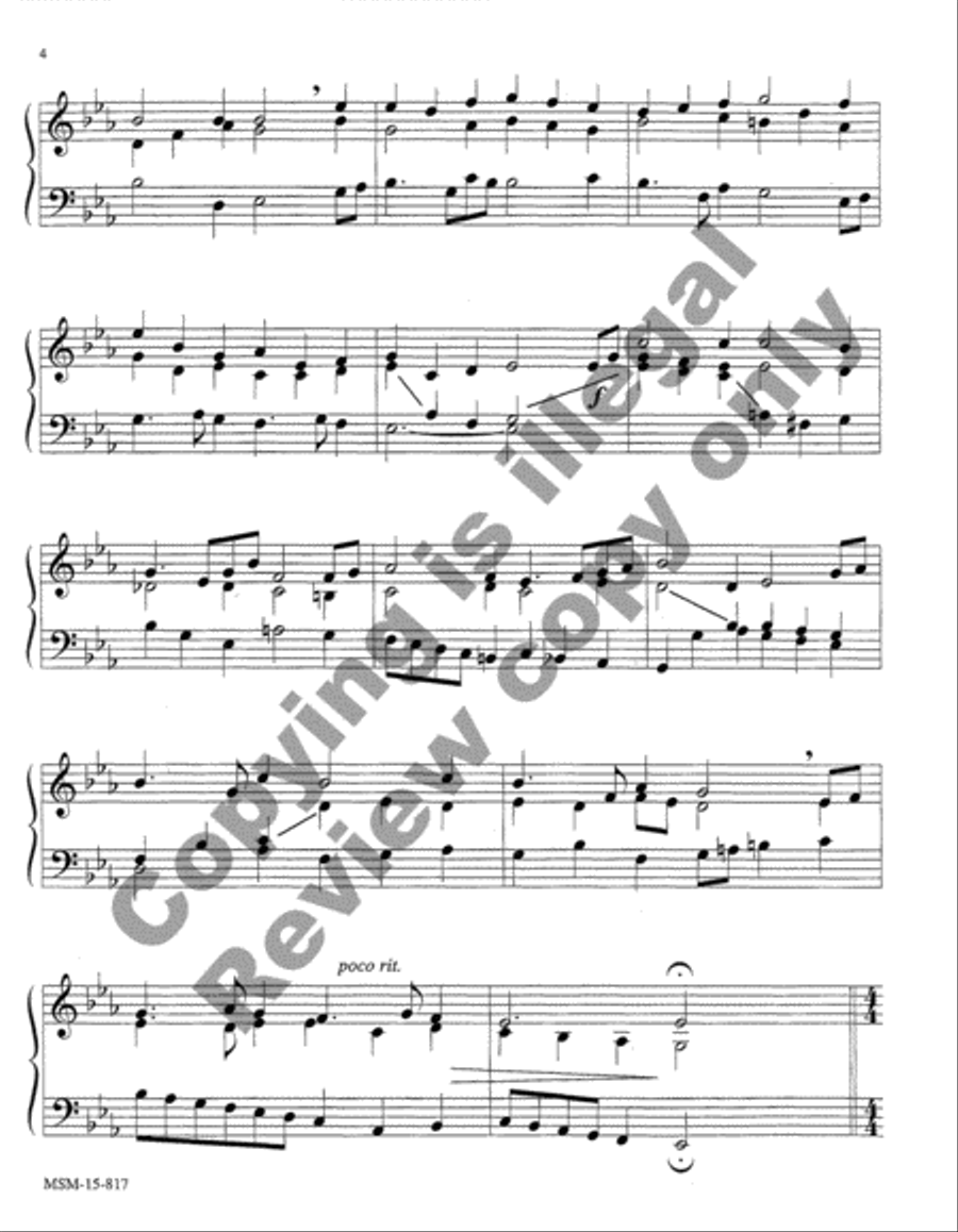 Variations on Who Is This Host Arrayed in White Piano Solo scores gallery preview page 4