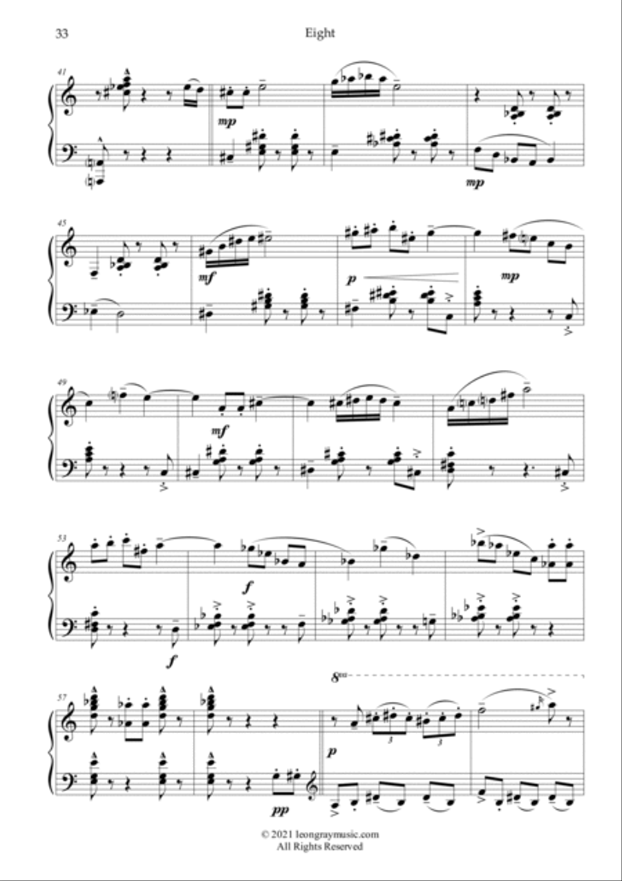 Traveller's Joy, On Russet Floors (No. 8), Leon Gray Piano Solo scores gallery preview page 4