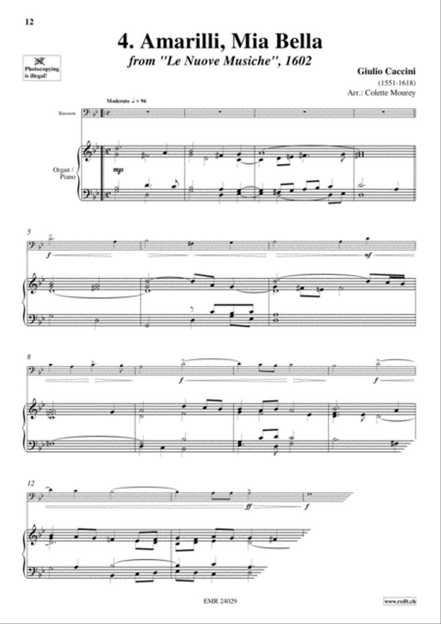 40 Greatest Baroque Hits Volume 1 Bassoon Solo scores gallery preview page 6