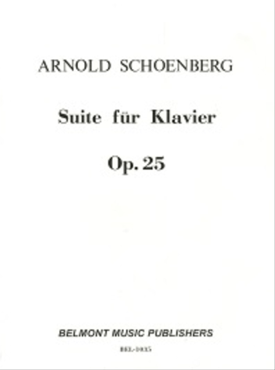 Suite for Piano, Op. 25 Piano Solo scores gallery preview page 1