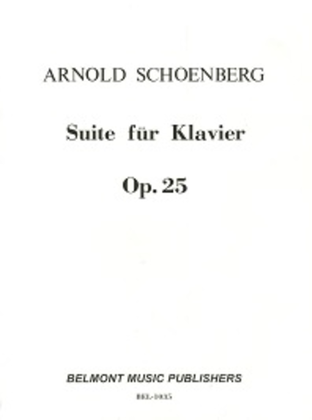 Book cover for Suite for Piano, Op. 25
