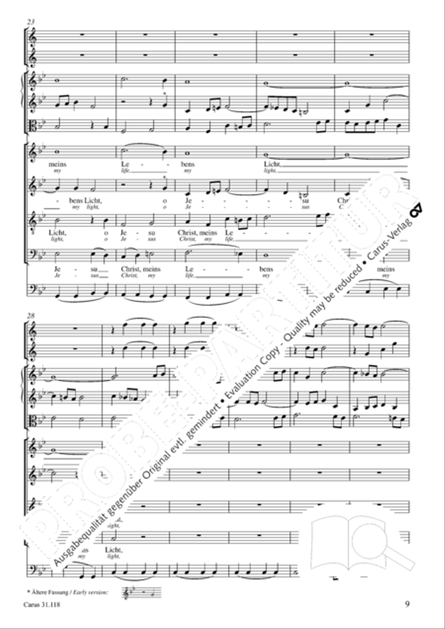 O Jesus Christ, my life, my light 4-Part scores gallery preview page 6
