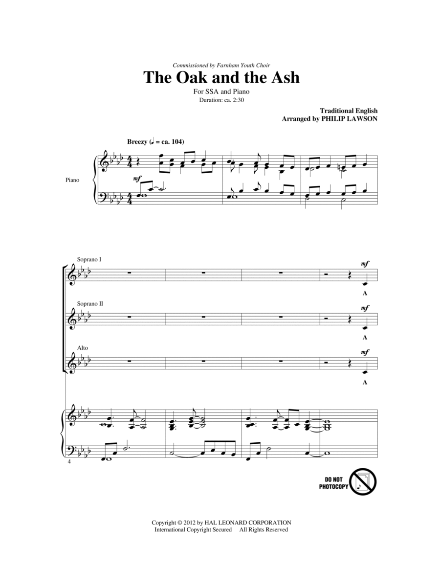 The Oak And The Ash (Love Will Find Out The Way)