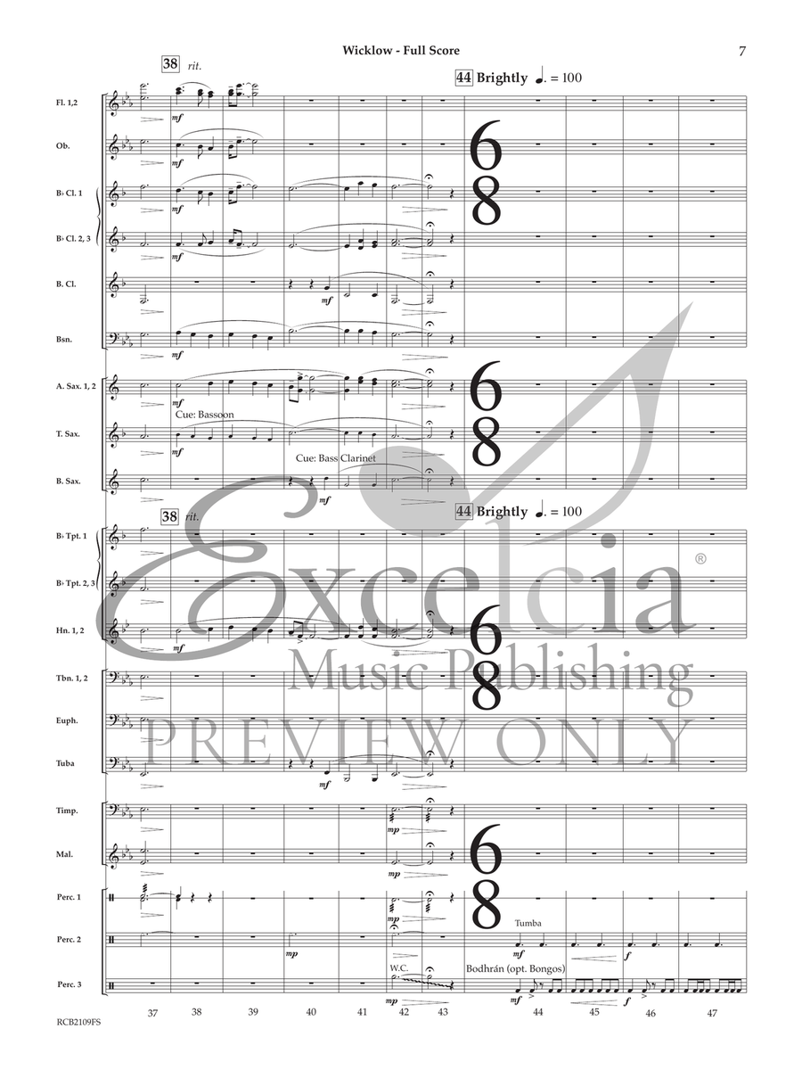 Wicklow (Score) Concert Band scores gallery preview page 8
