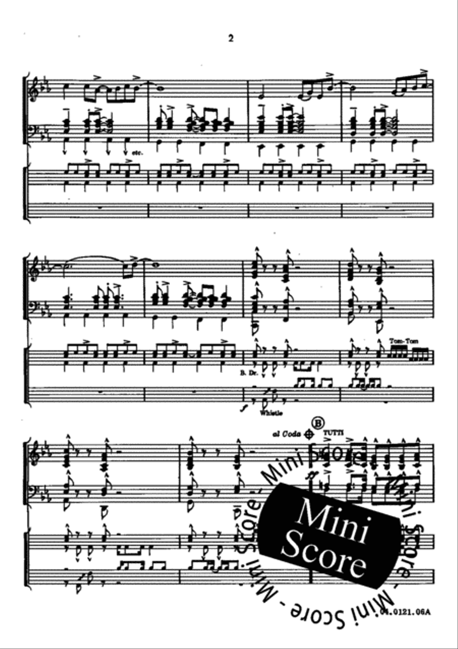 Fascinating Drums / Pavane In Blue Brass Band scores gallery preview page 6