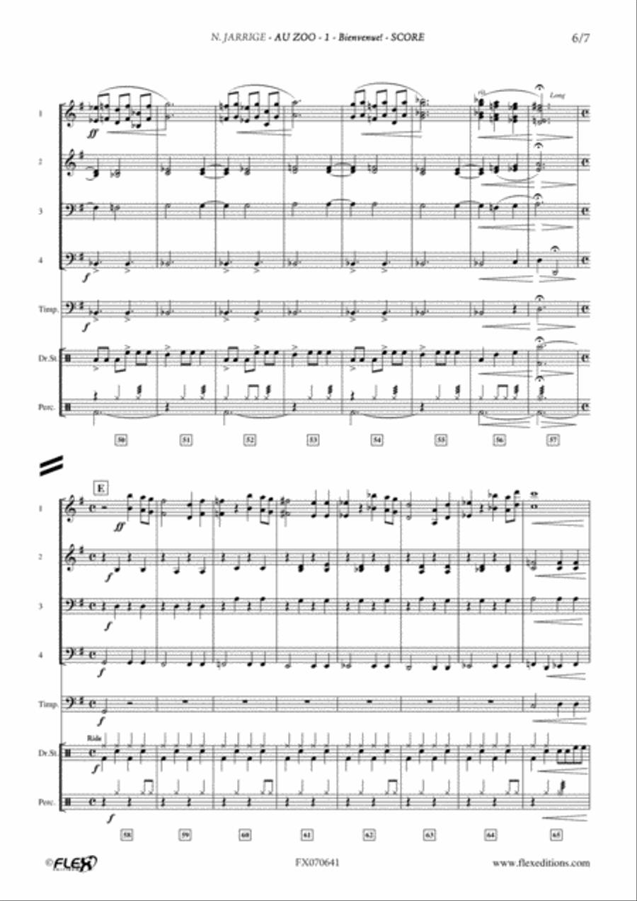 Au Zoo - 1 - Bienvenue ! Au Zoo - 1 - Bienvenue ! Concert Band scores gallery preview page 6